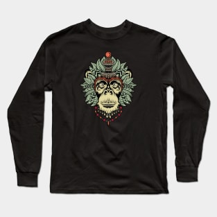 Monkey King Drawing Illustration Long Sleeve T-Shirt